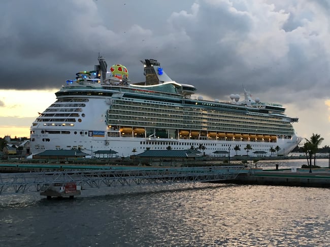 Mariner of the Seas dusk